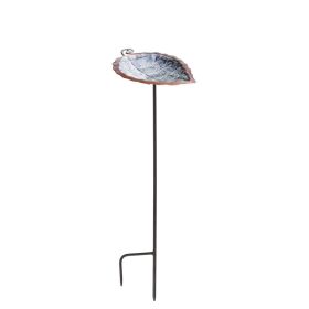 Aspen Leaf Birdbath- Stake