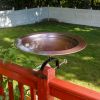 18" Classic Copper Birdbath- Over Rail Bracket