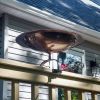 18" Classic Copper Birdbath- Over Rail Bracket