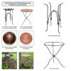 Tripod Ring Birdbath Stand