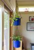 Vera Hanging Planter, French Blue