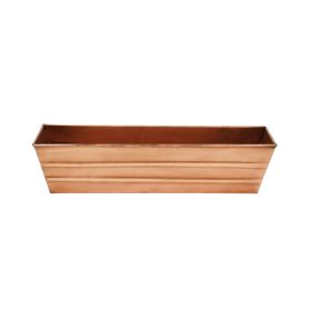 Small Copper Plated Flower Box