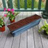 Small Nantucket Blue Flower Box