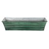 Small Green Galvanized Flower Box