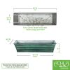 Small Green Galvanized Flower Box