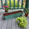 Small Green Galvanized Flower Box