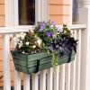 Small Green Galvanized Flower Box