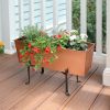 Copper Flower Box with Folding Stand