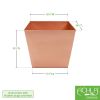 Large Copper Plated Tapered Planter