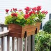 Medium Copper Flower Box- Clamp-On Brackets