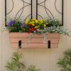 Medium Copper Flower Box- Wall Brackets