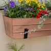 Medium Copper Flower Box- Wall Brackets