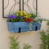 Medium Blue Flower Box- Wall Brackets