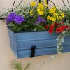 Medium Blue Flower Box- Wall Brackets