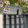 Medium White Flower Box- Clamp-On Brackets