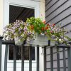 Medium White Flower Box- Clamp-On Brackets