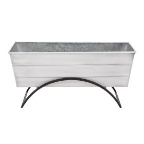 Odette Stand- Medium White Flower Box