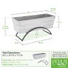 Odette Stand- Medium White Flower Box