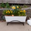 Odette Stand- Medium White Flower Box