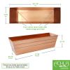 Large Copper Plated Flower Box