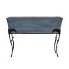 25"H Flora Stand- Large Blue Flower Box