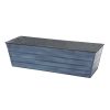 25"H Flora Stand- Large Blue Flower Box