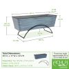 Odette Stand- Large Blue Flower Box