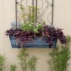 Large Blue Flower Box- Wall Brackets