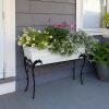 25"H Flora Stand- Large White Flower Box