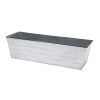 25"H Flora Stand- Large White Flower Box