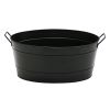 Oval Black Tub