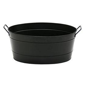 Oval Black Tub