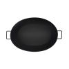 Oval Black Tub