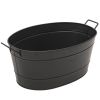 Oval Black Tub