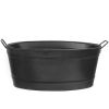 Oval Black Tub