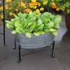 Mini Oval Galvanized Tub with Folding Stand