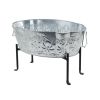 Embossed Oval Tub with Folding Stand