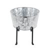 Embossed Oval Tub with Folding Stand