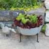 Embossed Oval Tub with Folding Stand