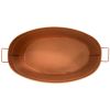 Large Oval Hammered Copper Plated Tub