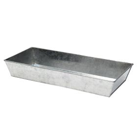 20" Antiqued Galvanized Tray