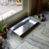 24" Antiqued Galvanized Tray