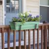 Small Green Flower Box- Clamp-On Brackets