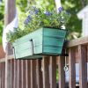 Small Green Flower Box- Clamp-On Brackets