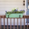 Small Green Flower Box- Clamp-On Brackets