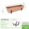 Small Copper Flower Box- 2x4 Railing Brackets