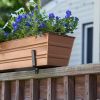 Small Copper Flower Box- 2x4 Railing Brackets