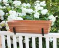 Small Copper Flower Box- 2x4 Railing Brackets