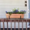 Small Copper Flower Box- 2x4 Railing Brackets