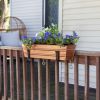 Small Copper Flower Box- Clamp-On Brackets